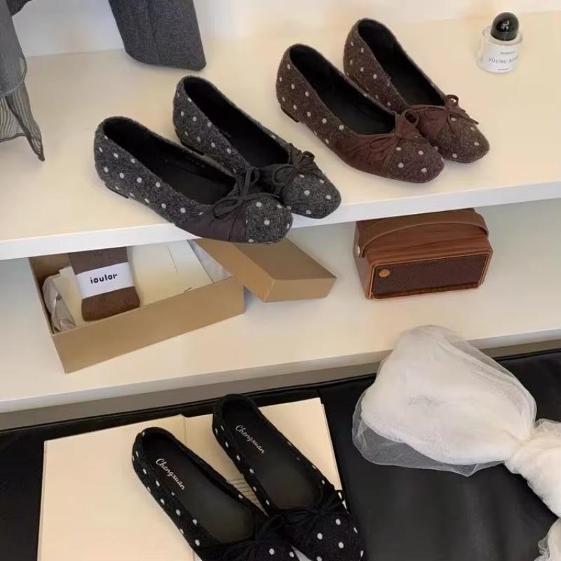 Kadın Puantiyeli Yün Babet, Ka - Women'S Shoes incelemesi ve fiyatı