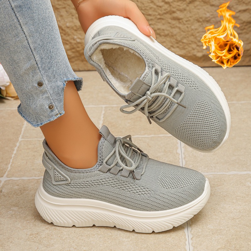 2027 Kadın Dış Mekan Yürüyüş A - Knit Fabric Lace Up Sneakers incelemesi ve fiyatı
