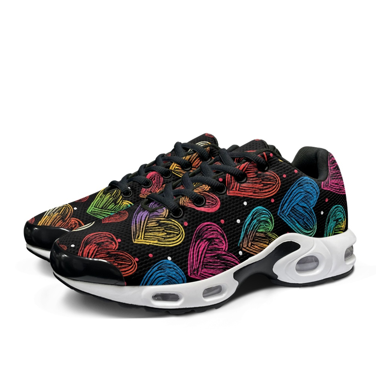 PENSTROLL Renkli Kalp Desenli  - Air Cushion Jogger Shoes Men incelemesi ve fiyatı